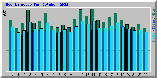Hourly usage for October 2022