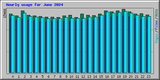 Hourly usage for June 2024