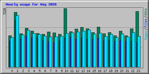 Hourly usage for May 2026